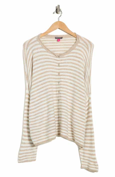 Vince Camuto Stripe Cotton Cardigan