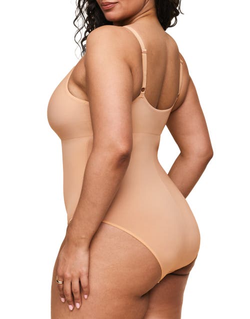 Adore Me Vanesse Smoothing Bodysuit In Light Beige