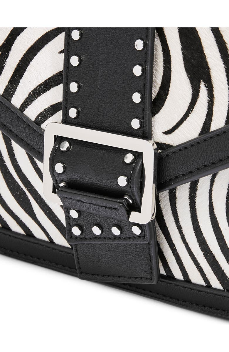 Topshop Seema Studded Faux Leather Shoulder Bag, Alternate, color,