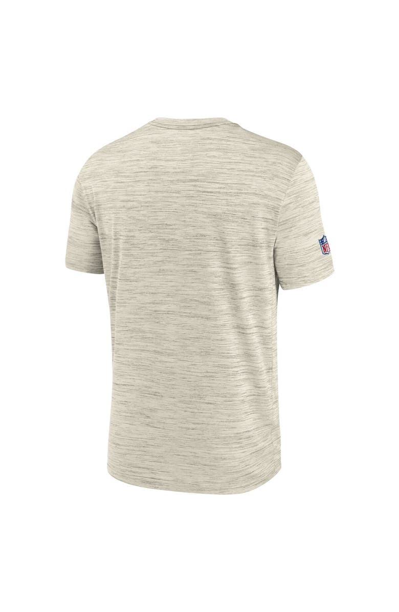 Nike Men's Nike Cream Los Angeles Rams Sideline Velocity Athletic Stack Performance T-Shirt, Alternate, color,