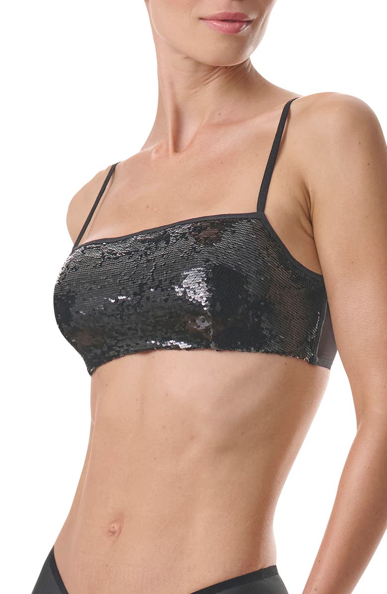 Wolford Sequin Underwire Bra, Alternate, color, 