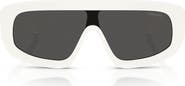 Prada 124mm Oversize Irregular Sunglasses