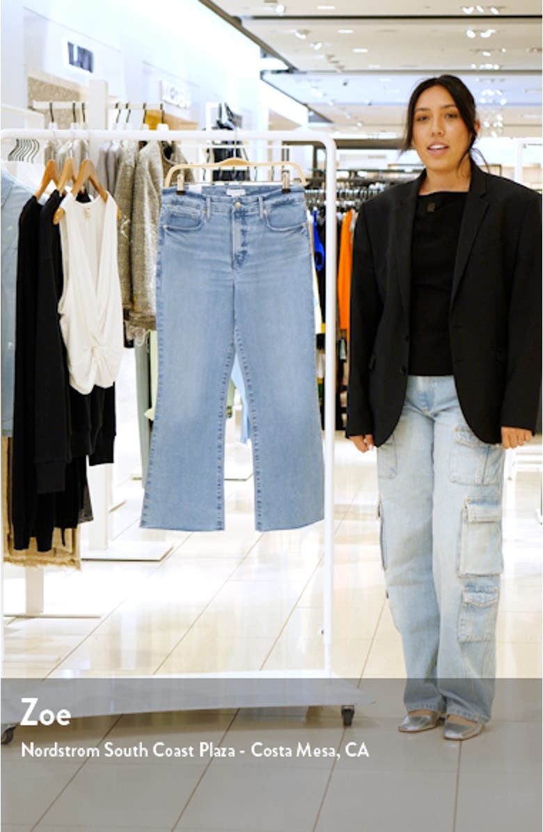 Good Legs Crop Mini Bootcut Jeans, sales video thumbnail