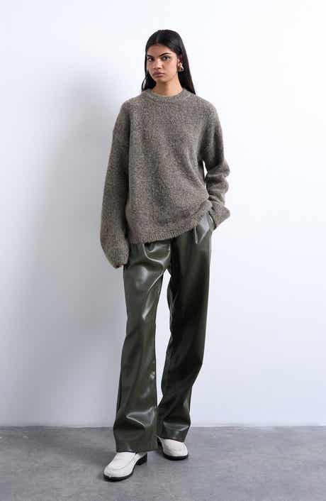 Topshop Fluffy Oversize Crewneck Sweater