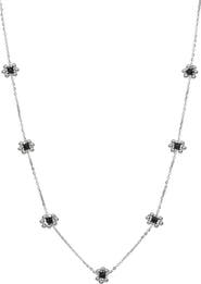 Bearfruit Jewelry Sterling Silver 18k Gold Plated Dari Flower Necklace Dainty Minimal