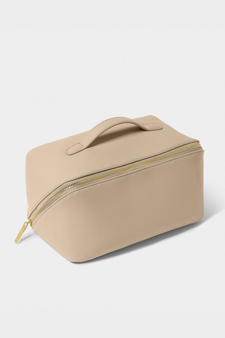 Large Make Up and Toiletry Bag, Main, color, Light Taupe
