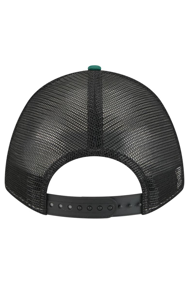 Men's New Era  Green Philadelphia Eagles  Linear A-Frame 9FORTY Adjustable Hat, Alternate, color, Green