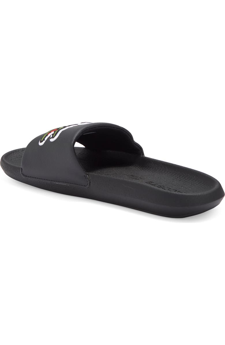 Lacoste Croco Slide Sandal, Alternate, color,