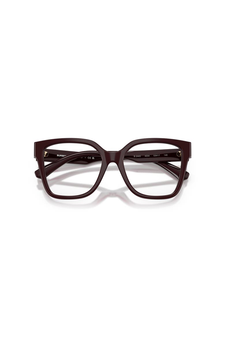 51mm Square optical glasses, Alternate, color, Red