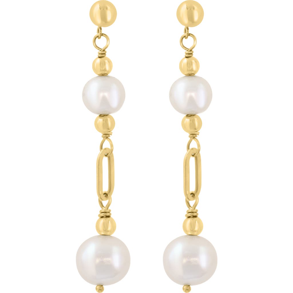 EFFY Freshwater Pearl Drop Earrings in White at Nordstrom Rack