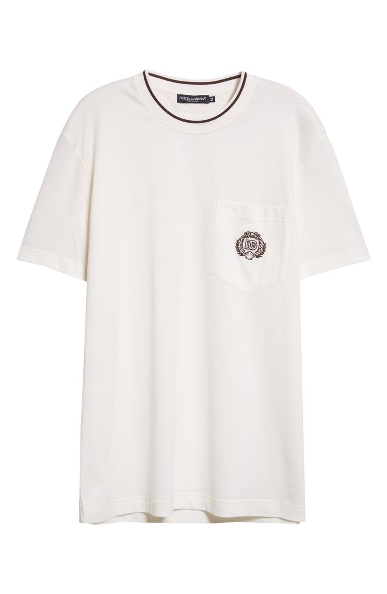 Dolce&Gabbana Embroidered Pocket T-Shirt, Alternate, color, W0001