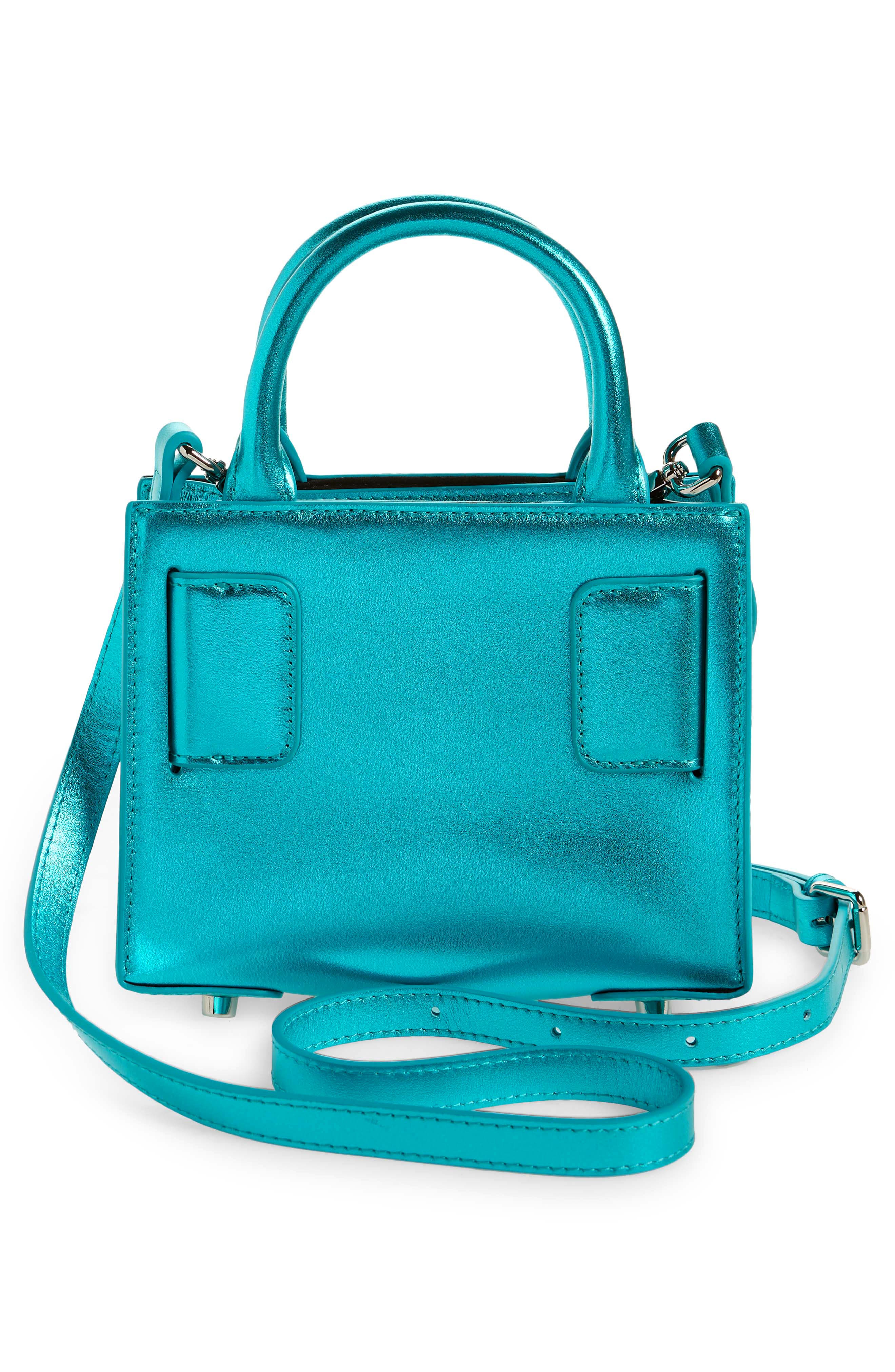 Brandon Blackwood Kuei Metallic Leather Top Handle Bag, Alternate, color, 
