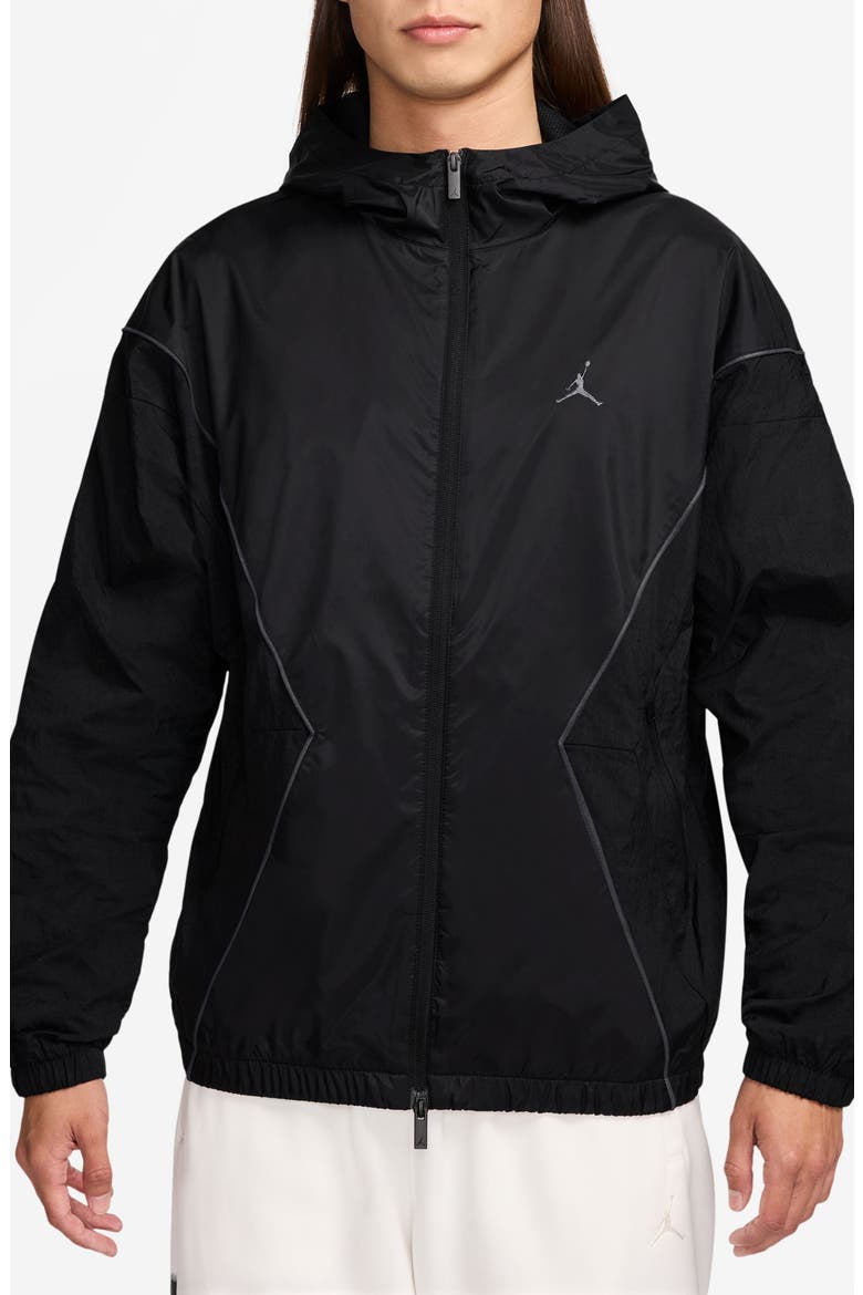 Essentials Draft Hooded Jacket, Main, color, 010 BLACK/ANTHRA