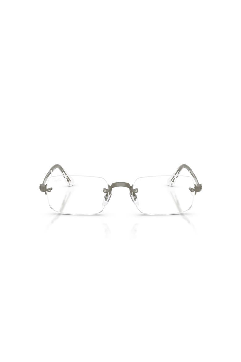 54mm Rectangle optical glasses, Alternate, color, Grey