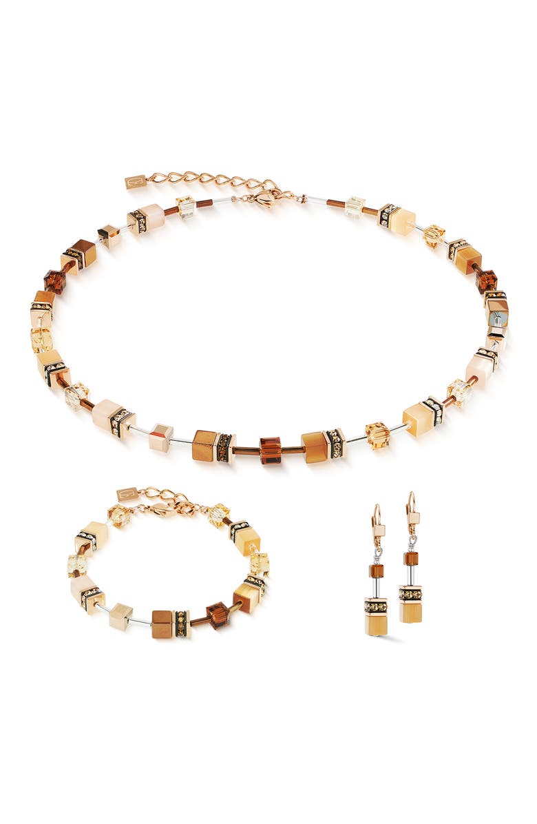 COEUR DE LION Geocube Iconic Earrings, Alternate, color, Mocha Mousse