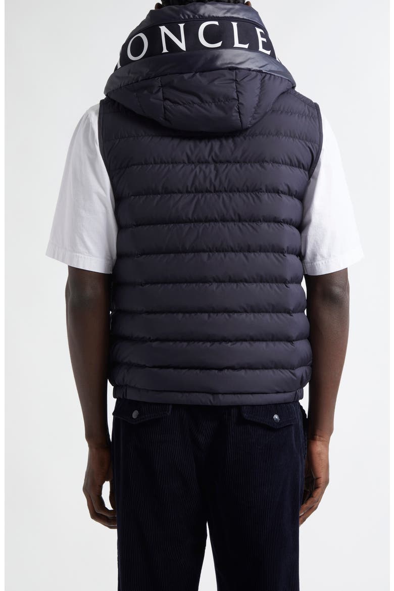 Bourget Down Hooded Vest, Alternate, color, DARK NAVY BLUE
