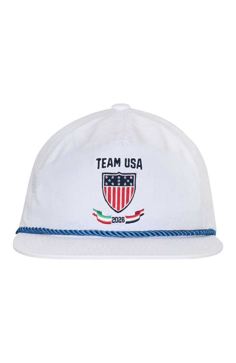 Outerstuff Men's Outerstuff White Team USA 2026 Winter Olympics Milano Cortina Adjustable Golf Hat, Alternate, color, White