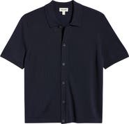 Open Edit Short Sleeve Button-Up Cardigan