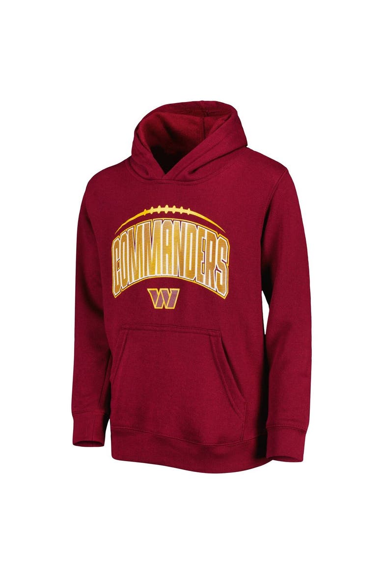 Youth Burgundy/Heather Gray Washington Commanders Double Up Pullover Hoodie & Pants Set, Alternate, color, Burgundy