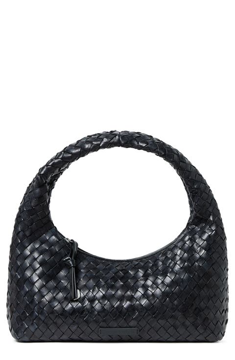 Mercer Woven Leather Shoulder Bag