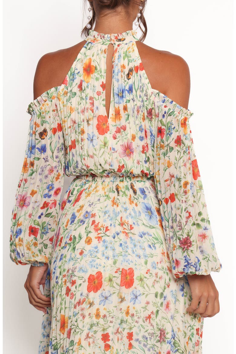 Hilary Floral Cold Shoulder Maxi Dress, Alternate, color, GARDEN FLORAL