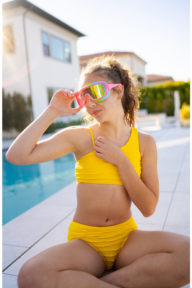 Kids' Shield Swim Goggles, Alternate, color, RAINBOW