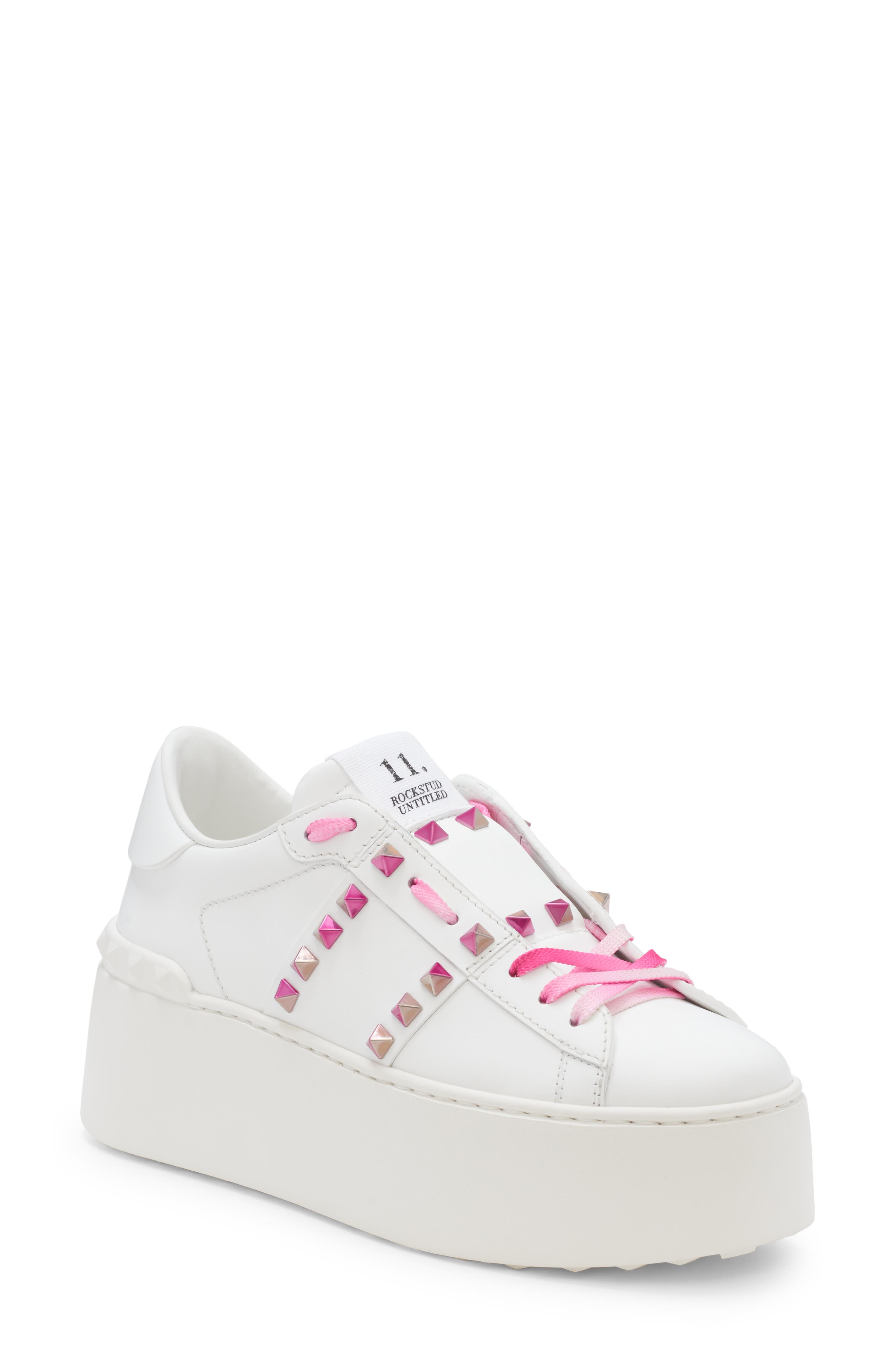 Valentino Garavani Rockstud Untitled Platform Sneaker, Alternate, color, 