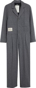 SONG FOR THE MUTE x Birkenstock The Collector Tailored Wool & Nylon Felted Jumpsuit