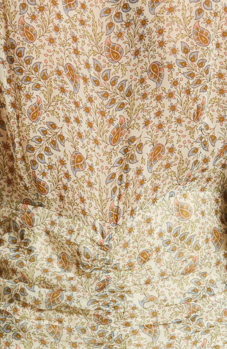 byTiMo Print V-Neck Long Sleeve Georgette Dress, Alternate, color, 