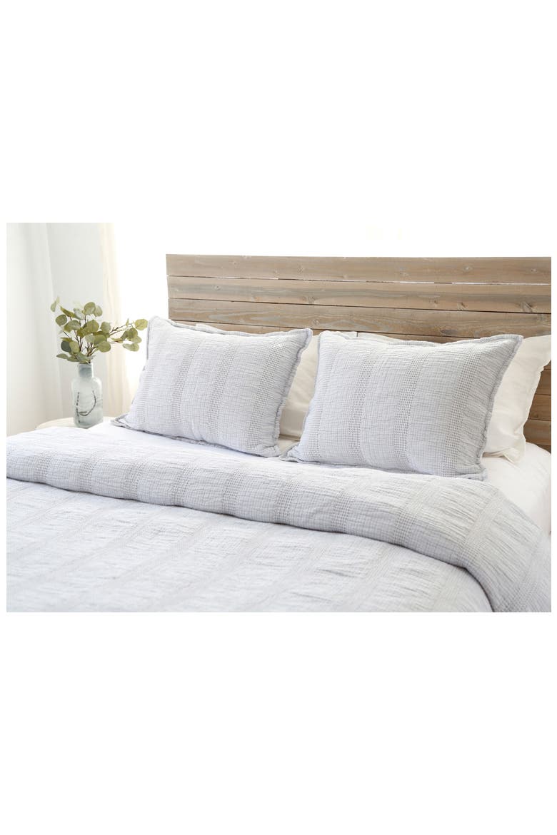 Nantucket Matelassé Blanket, Alternate, color, GREY