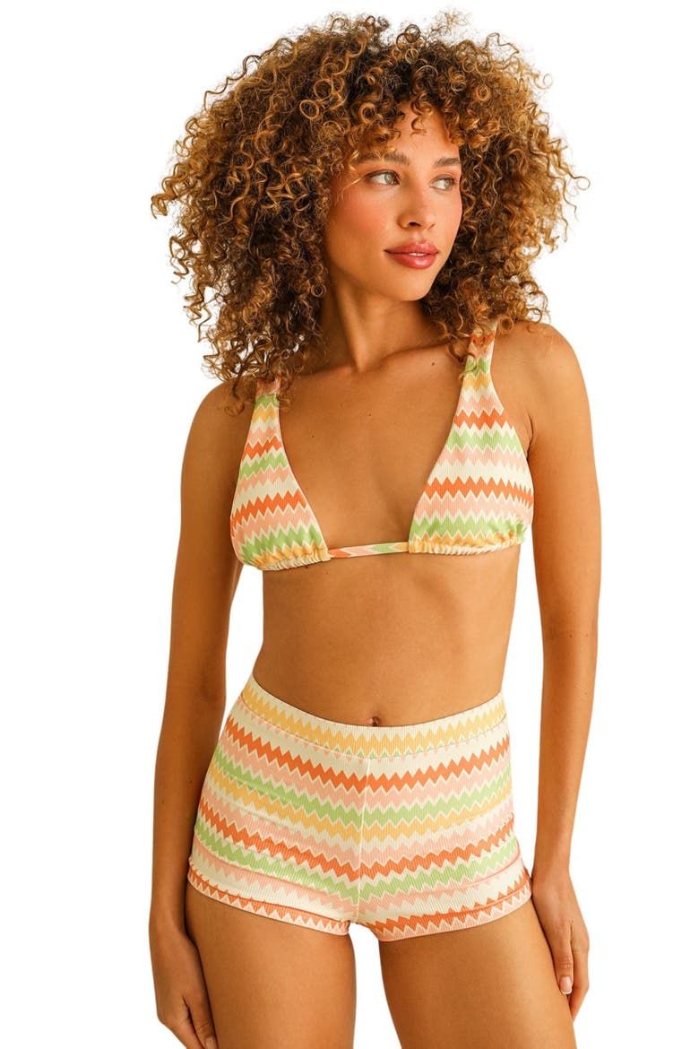 Farrah Elastic Waist Short, Main, color, Hang Ten Stripe