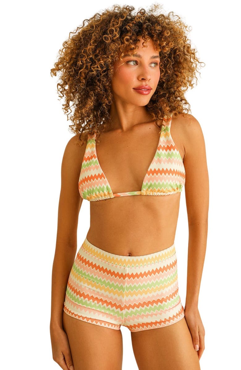 Dippin Daisys Farrah Elastic Waist Short, Main, color, Hang Ten Stripe