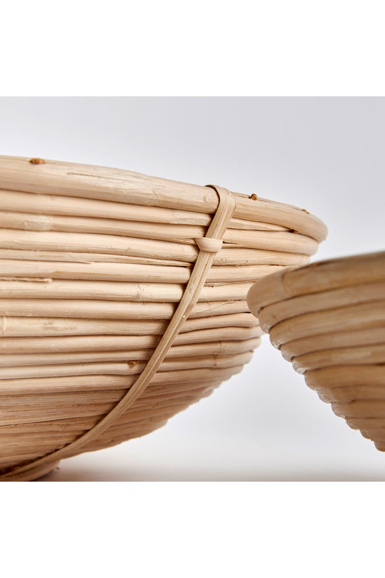 Cane Rattan Low Bowl St/2, Alternate, color, Brown