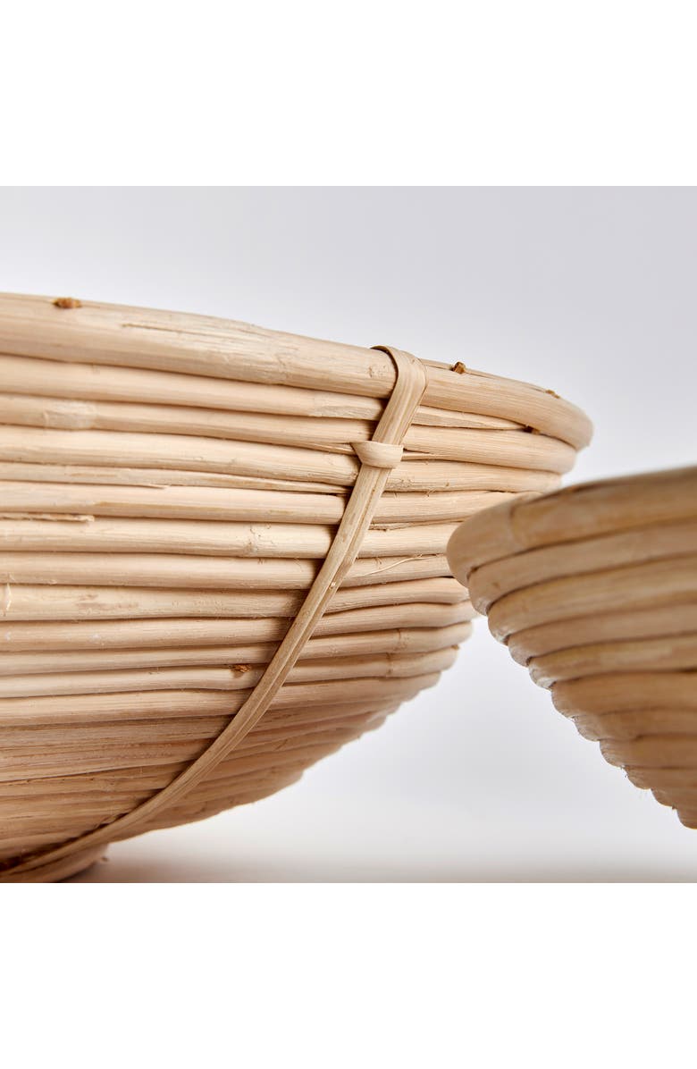 Napa Home & Garden Cane Rattan Low Bowl St/2, Alternate, color, Brown