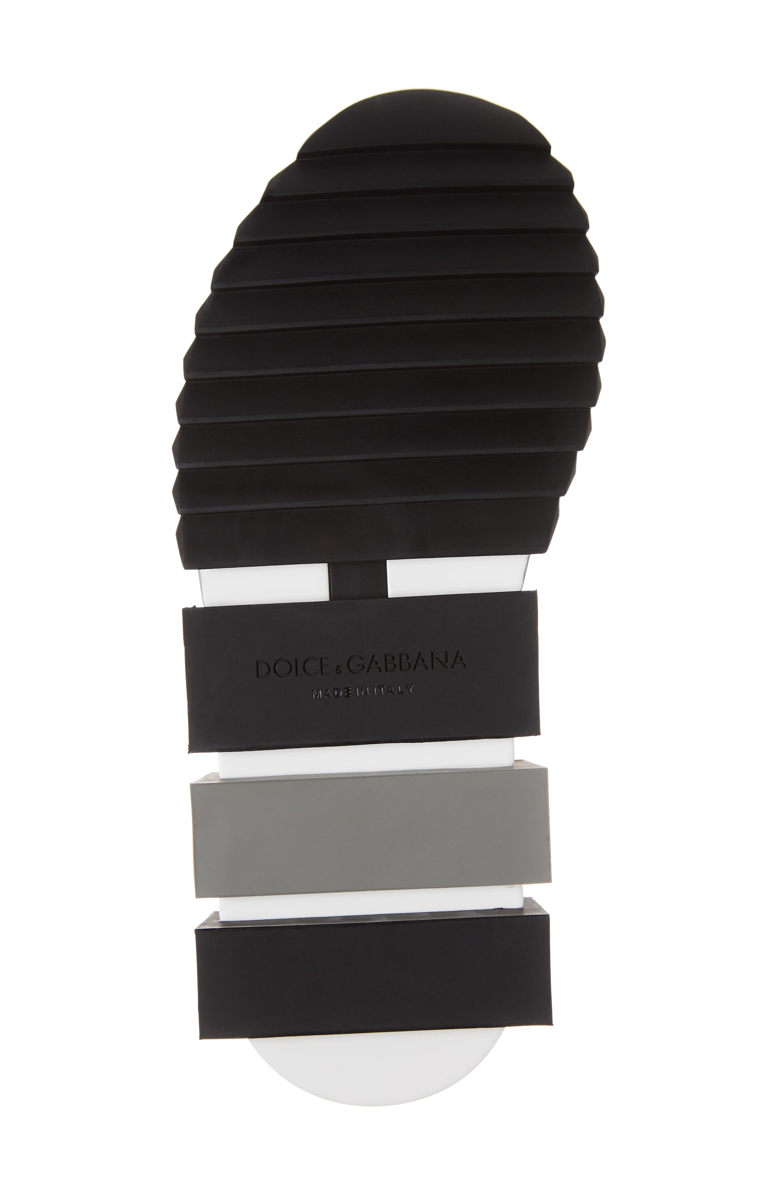 Dolce&Gabbana Sorrento Logo Slip-On Sneaker, Alternate, color, White/ Black