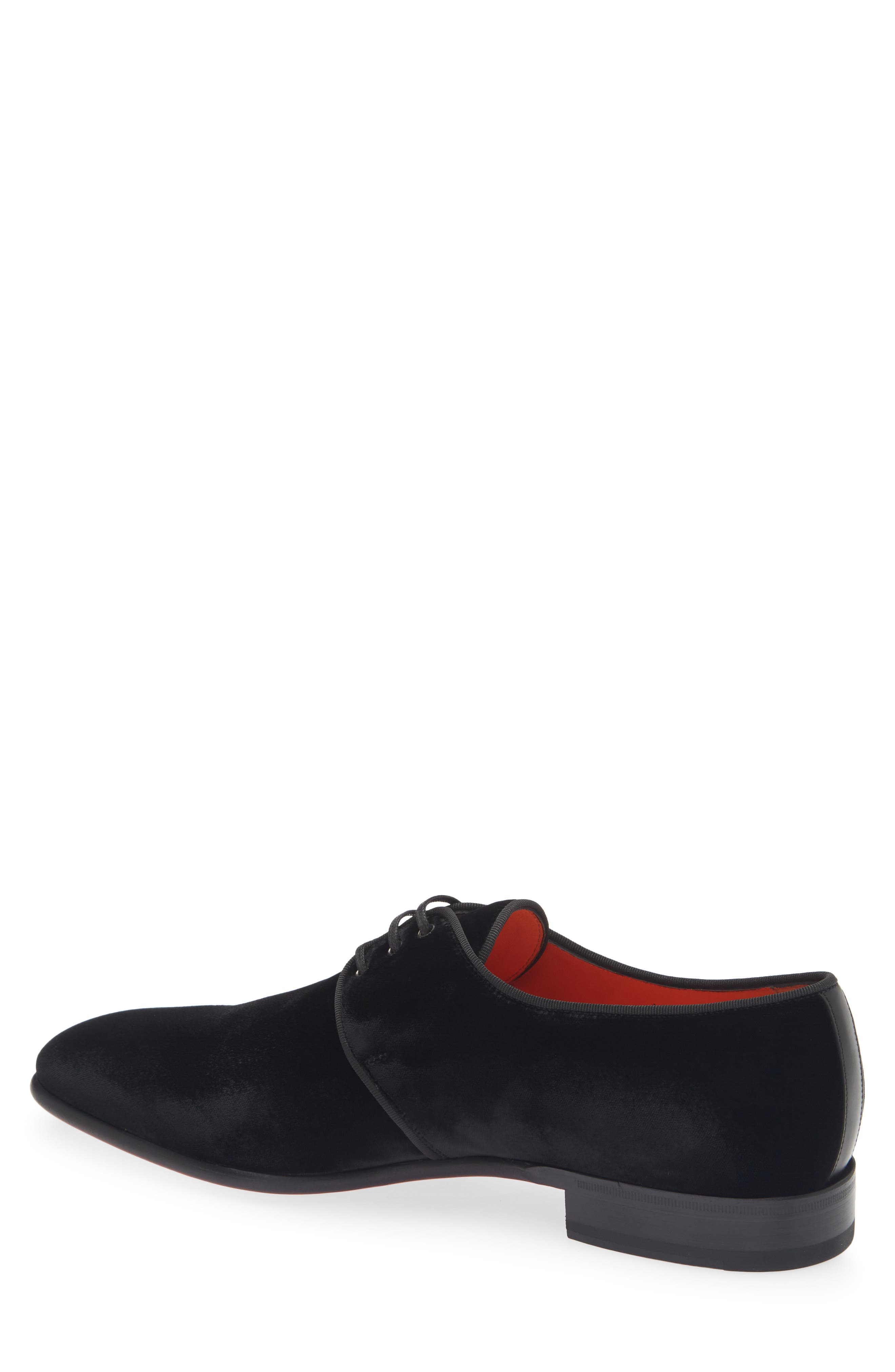 Santoni Plain Toe Derby, Alternate, color, Black