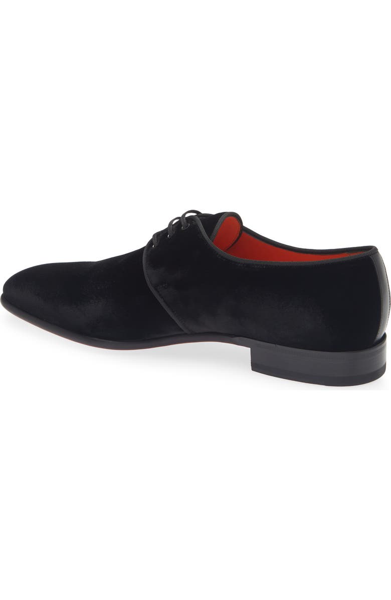 Santoni Plain Toe Derby, Alternate, color, Black