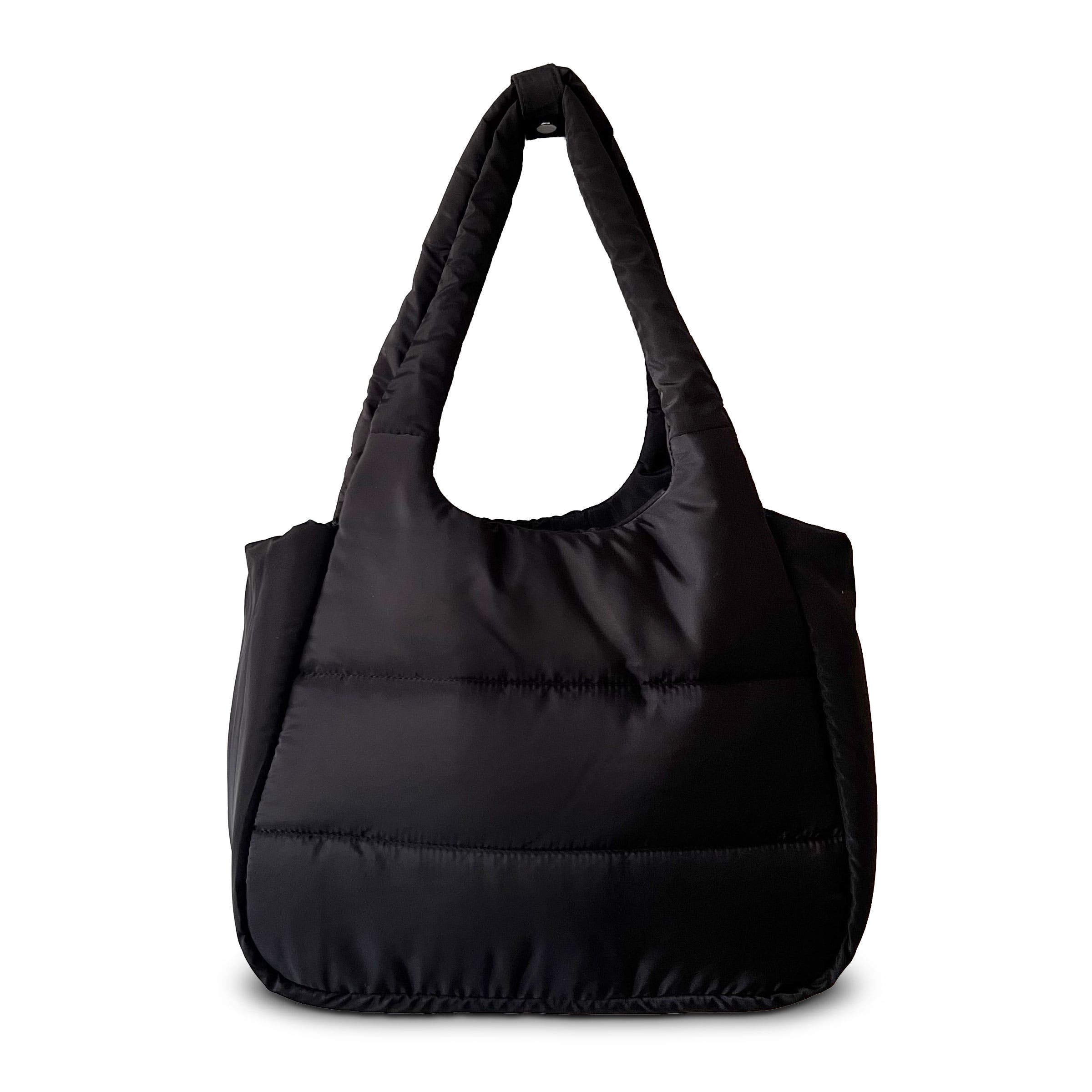 Youzey The Astra Puffy Crossbody Tote, Main, color, Black