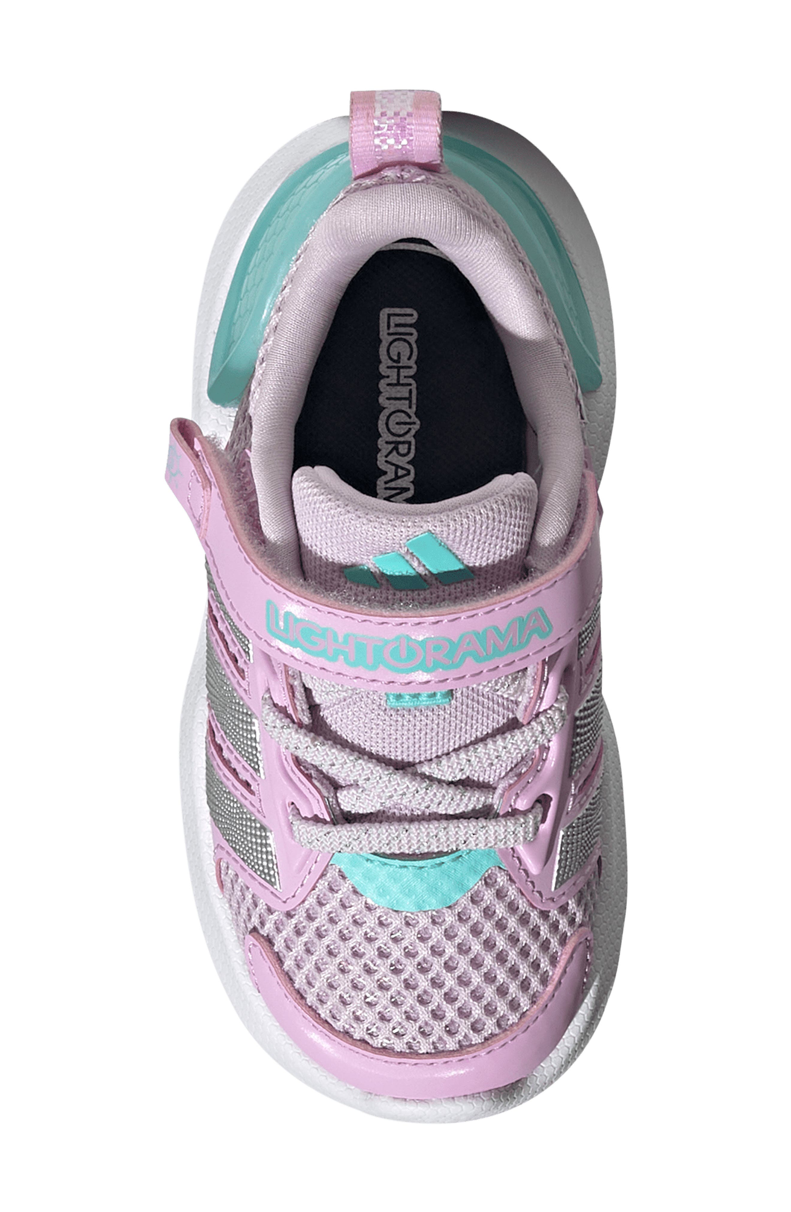 adidas Kids' Lightorama Sneaker, Alternate, color, Lavender/ Silver/ Aqua