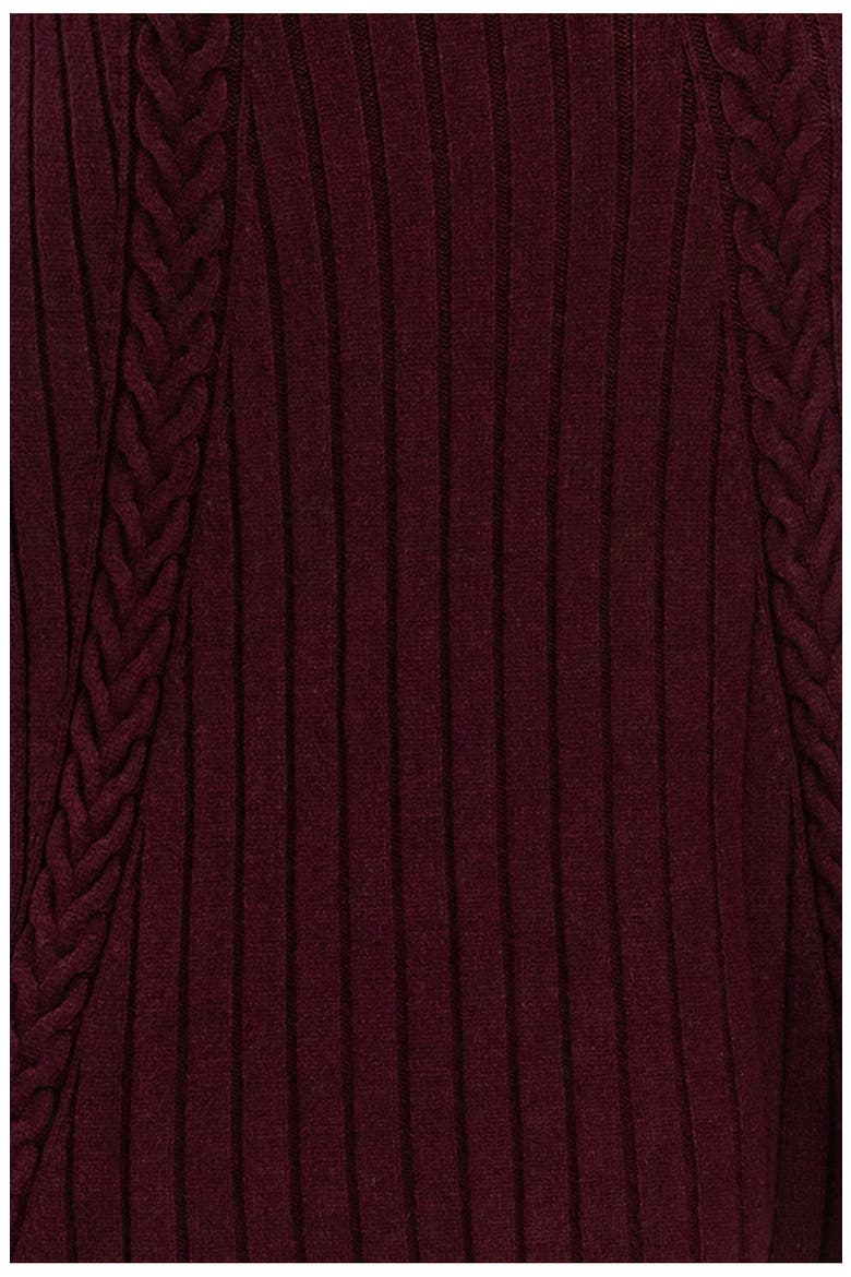 Perla Maternity Sweater Dress, Alternate, color, CHERRY LACQUER