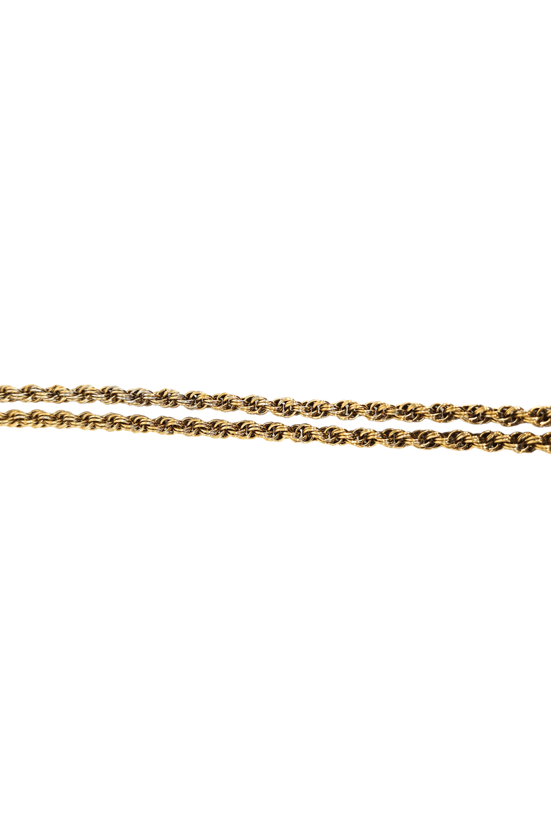 Vintage 70s Long LInk chain Necklace, Alternate, color, Gold