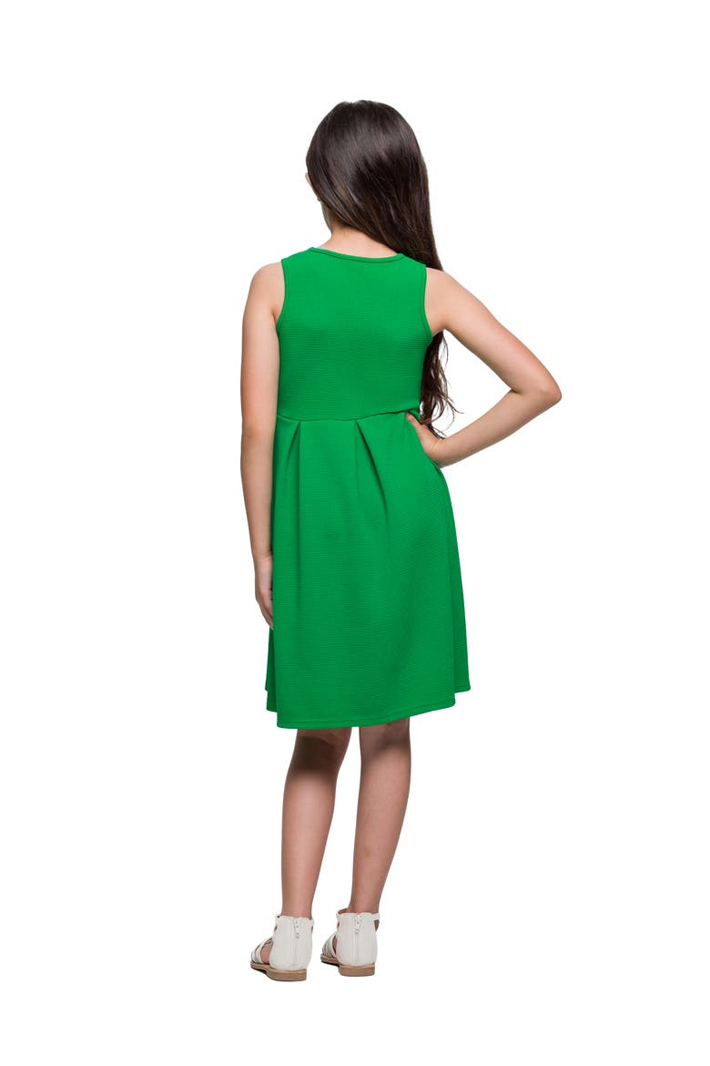 Sleeveless Pleated Party Dress, Alternate, color, Green