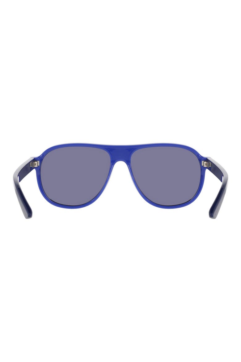 Vintage Icon 59mm Aviator Sunglasses, Alternate, color, BLUE VOID / BLUE