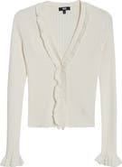 PAIGE Demetra Ruffle Rib Cardigan