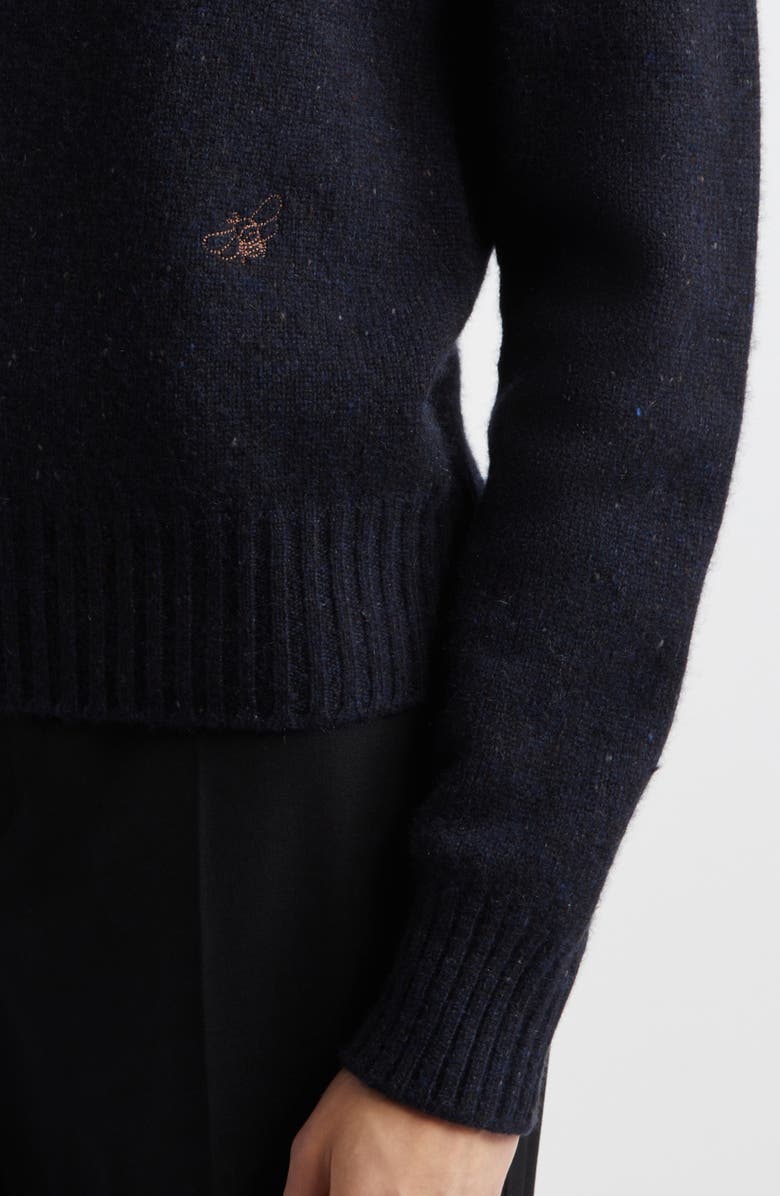 Johnstons of Elgin Cairn Donegal Cashmere Crewneck Sweater, Alternate, color, Northscape Donegal