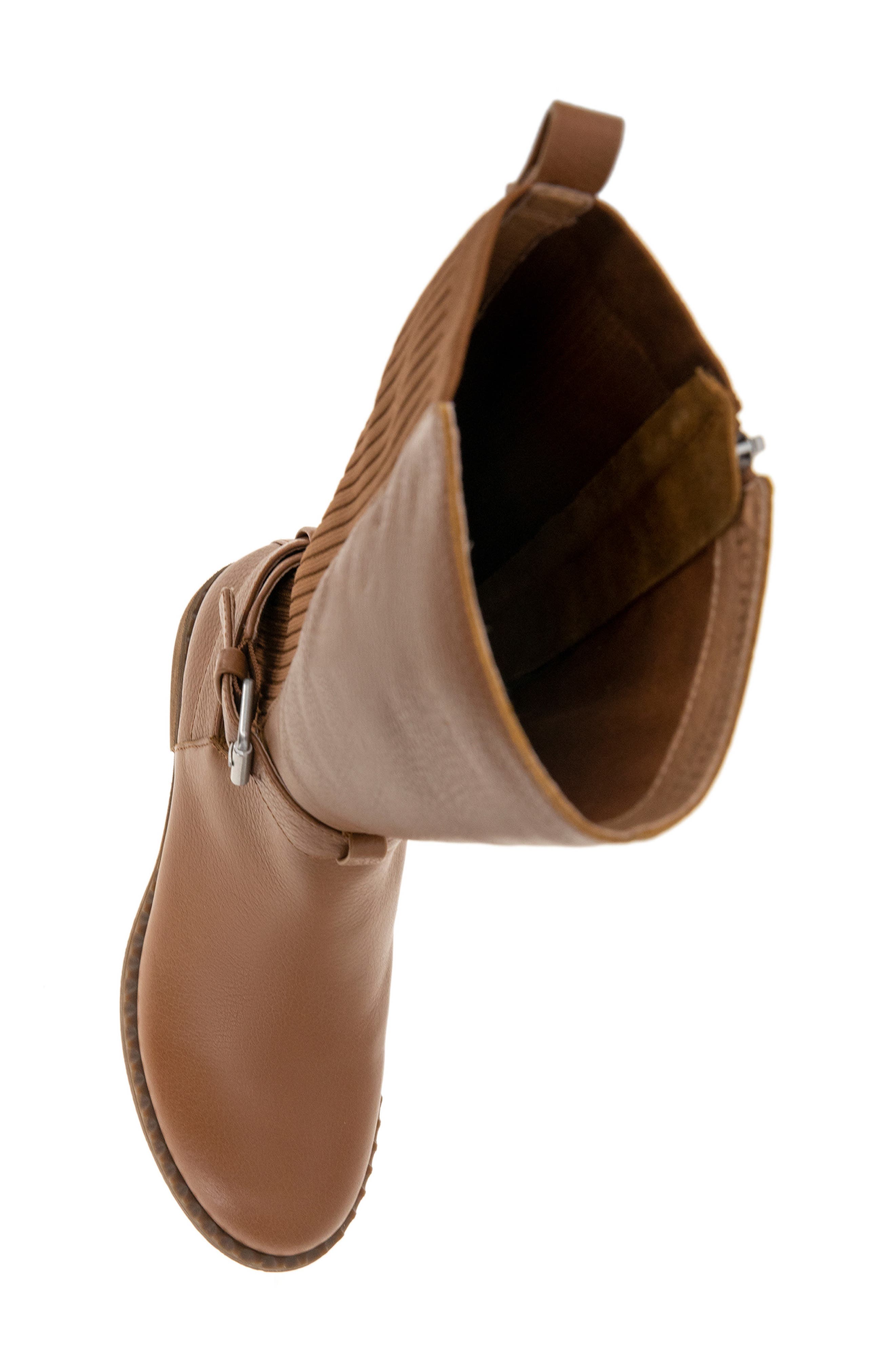 Gentle Souls Knee High Moto Boot, Alternate, color, Cognac