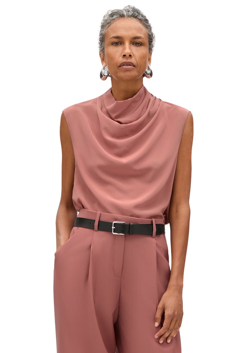 Silk Draped Top, Main, color, Canyon