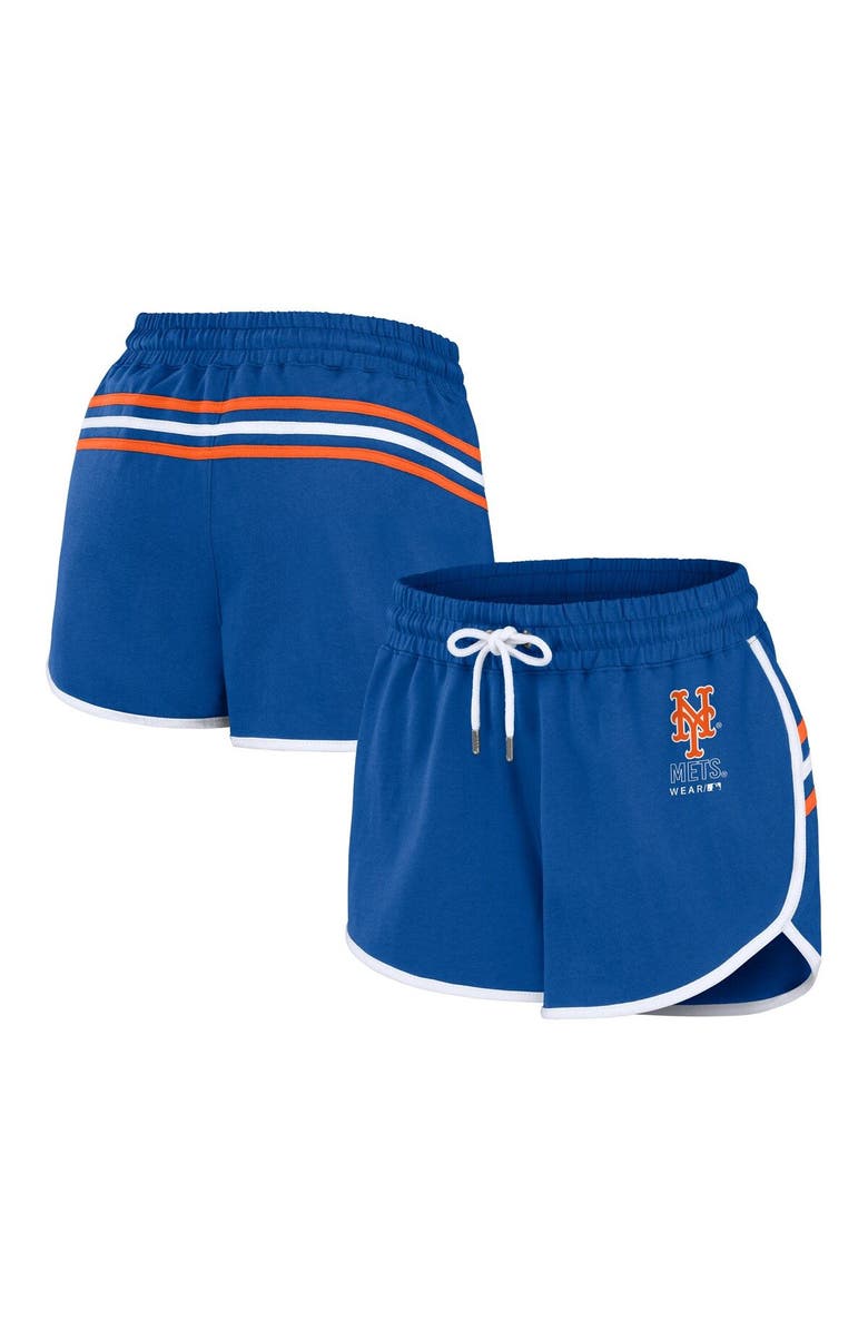 WEAR by Erin Andrews Women's WEAR by Erin Andrews Royal New York Mets Logo Shorts, Main, color, 