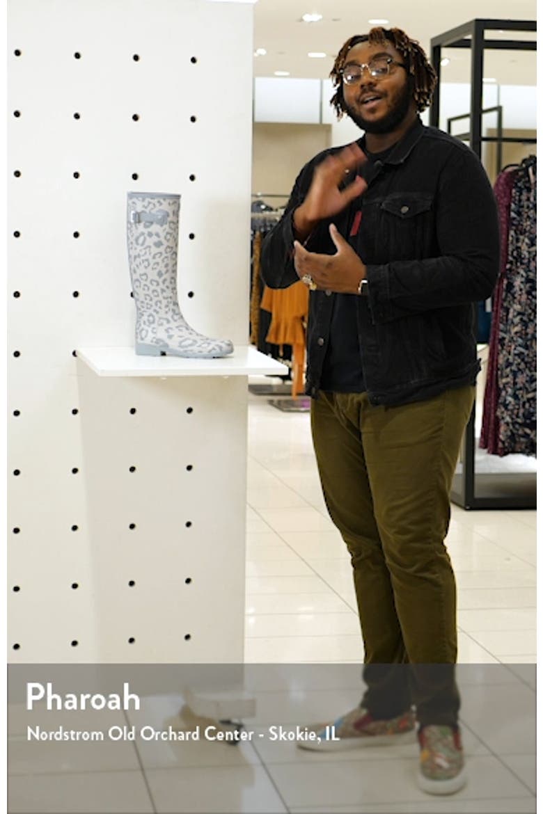 Original Leopard Print Refined Tall Waterproof Rain Boot video
