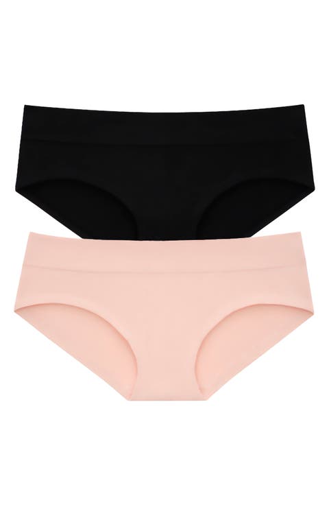 Assorted 2-Pack Seamless Cloud Low Rise Hipster Panties